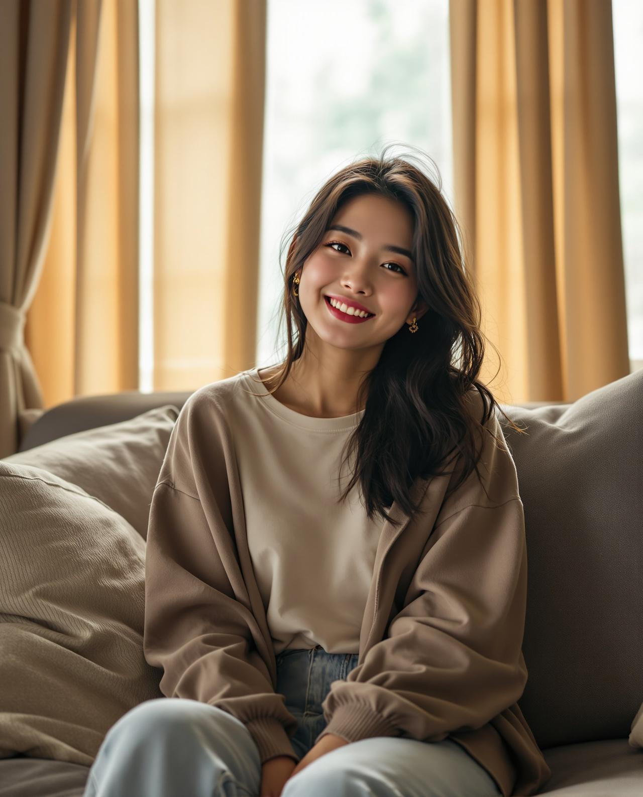 某女星素颜日常生活照曝光 图片 1